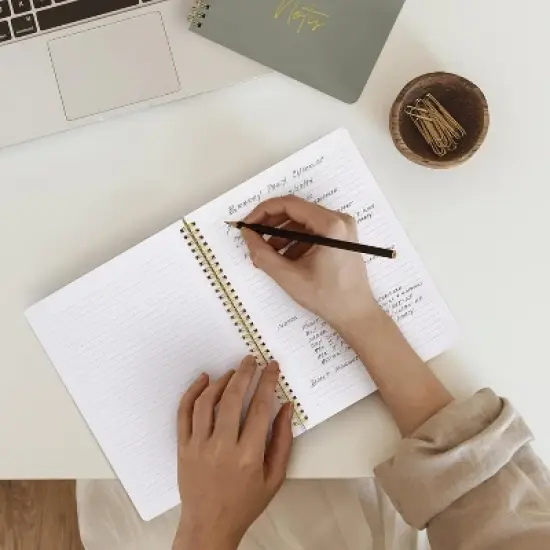 Aesthetic Spiral Notebook Set of 3 For Women - Cute College Ruled Journals For Bible Journaling And More image {4}