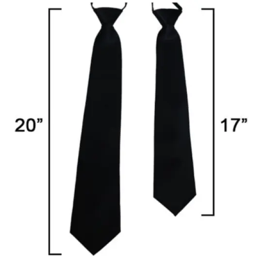 Men's Solid Color Zipper Neckties image {1}