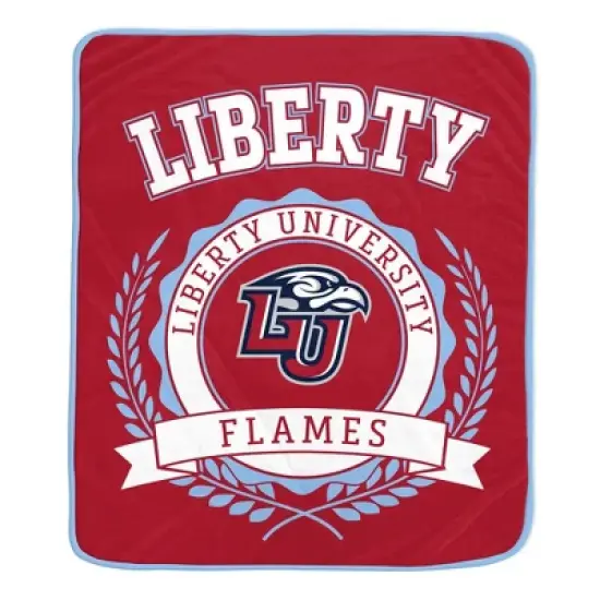 NCAA Liberty Flames Crest Ultra Soft Blanket image {2}