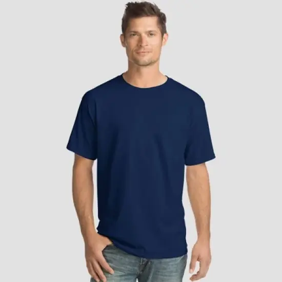 Hanes Men's Essentials Short Sleeve T-Shirt 4pk image {13}