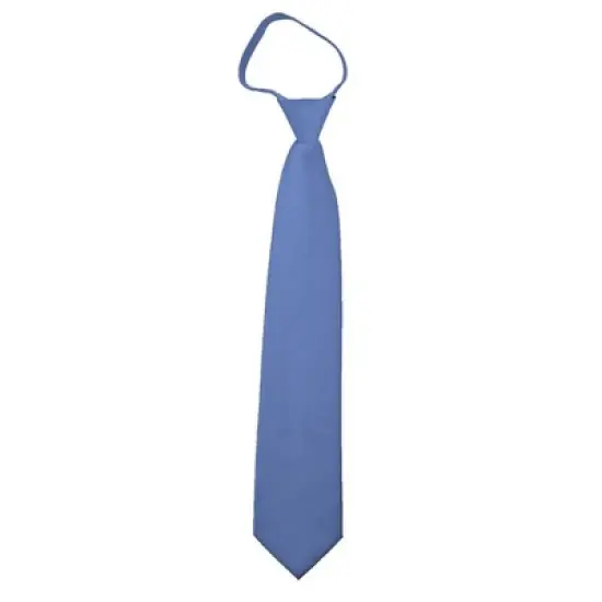 Men's Solid Color Zipper Neckties image {20}