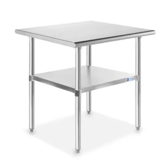 GRIDMANN Stainless Steel Tables with Undershelf, NSF Commercial Kitchen Work & Prep Tables for Restaurant and Home image {7}