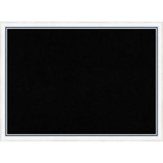 30"x22" Morgan Wood Frame Cork Board White/Blue - Amanti Art image {10}