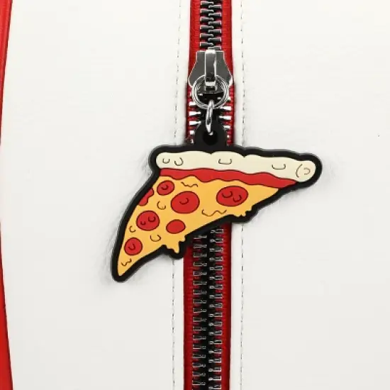 TMNT Classic Retro Cartoon Turtles Pizza Women's White Mini Backpack image {5}