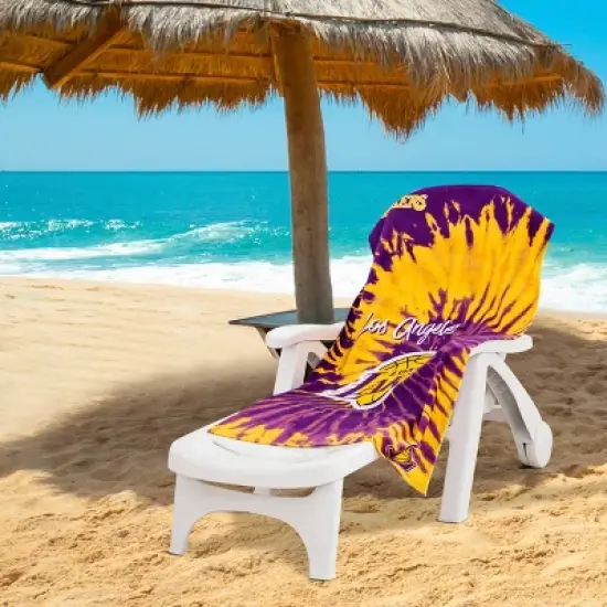 NBA Los Angeles Lakers Pyschedelic Beach Towel image {1}