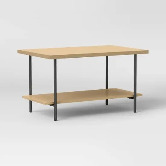 Wood and Metal Coffee Table with Storage Shelf - Room Essentials&trade; image {9}