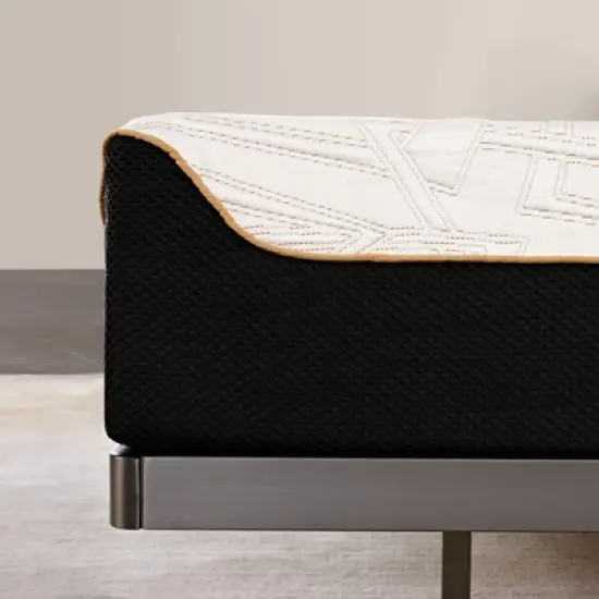 Luck Live 10 inch full mattress, gel memory foam mattress for pain relief, boxed mattress, CertiPUR-US certified, no fiberglass mattress, white. image {4}