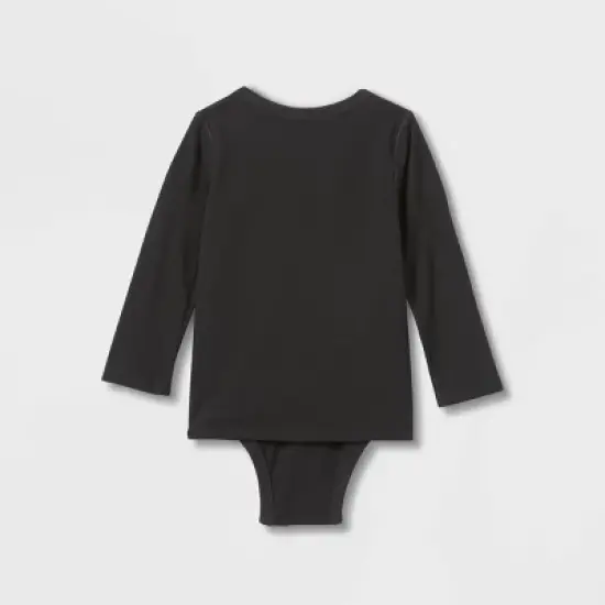 Toddler Long Sleeve Bodysuit - Cat & Jack&trade; Black image {1}