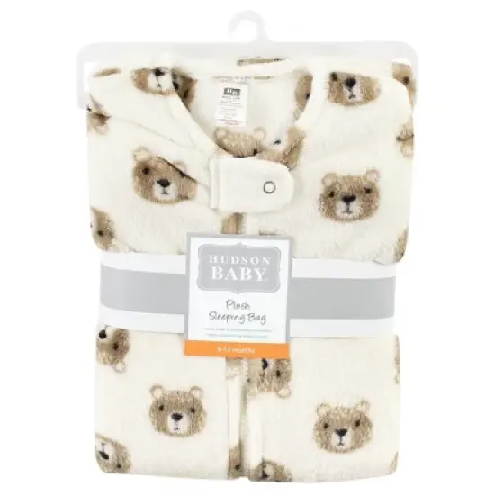 Hudson Baby Unisex Baby Plush Sleeveless Sleeping Bag, Sack, Blanket, Bear image {1}