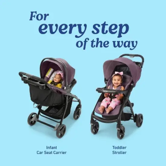 Graco Verb Click Connect Travel System with SnugRide Infant Car Seat - Pink/Black image {1}