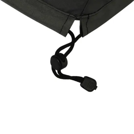 Titanium 3-Layer Polyester Outdoor Ottoman Cover 29" x 26" x 17" Dark Gray by Shield image {3}