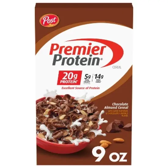 Post Premier Protein Chocolate Almond Cold Cereal - 9oz image {8}
