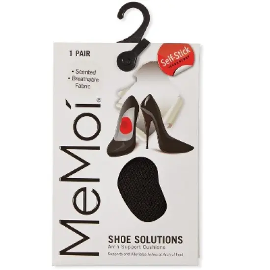 Memoi Lavender-Scented Arch Support Cushions Black One Size image {1}