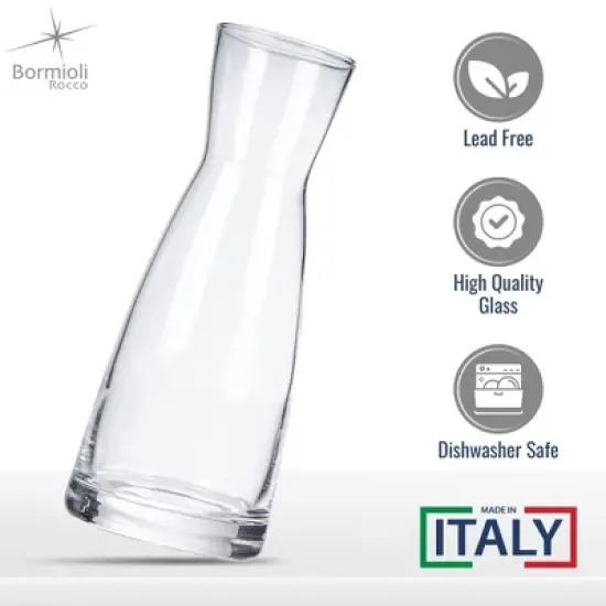 Bormioli Rocco Ypsilon Carafe 36.5 oz - Set of 2 image {2}