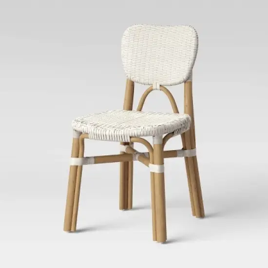 Canton Rattan and Woven Dining Chair White - Threshold&trade; image {2}