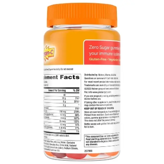 Emergen-C Zero Sugar Assorted Fruit Gummy Vitamins - 36ct image {6}