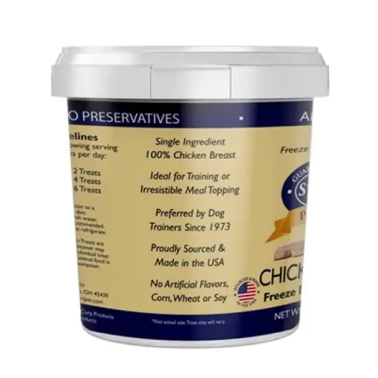 Stewart Freeze-Dried Chicken Breast Dog Treat - 3oz Tub image {1}