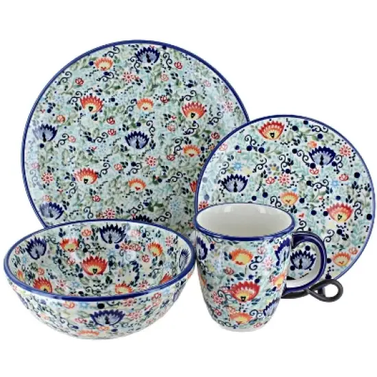 Blue Rose Polish Pottery Manufaktura Dinnerware (16PC) image {5}