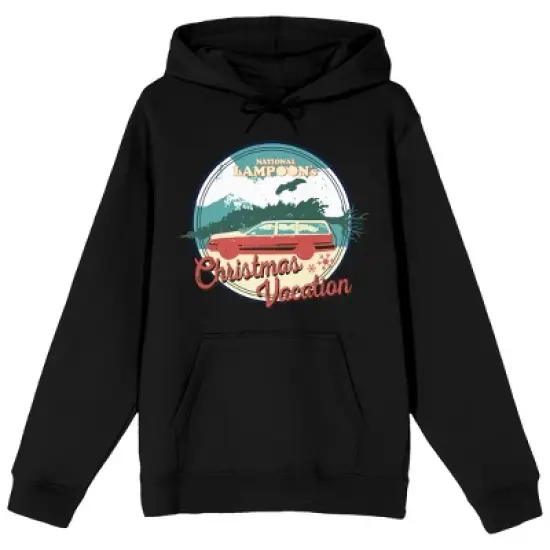 National Lampoon's Christmas Vacation Red Car Men's Black Sweatshirt- image {3}