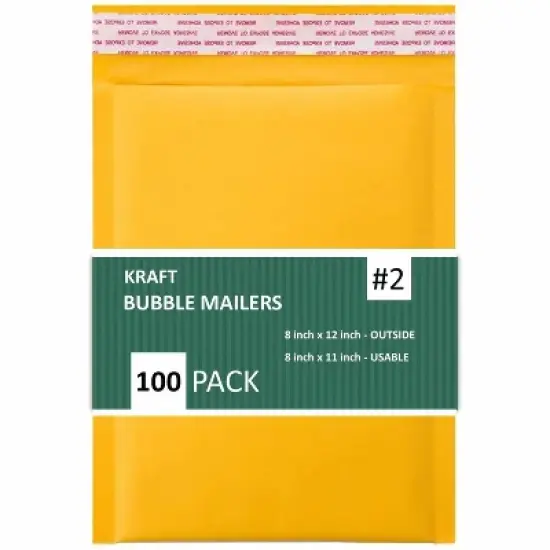 Link #2 8.5" X 12" Kraft Paper Bubble Mailers Padded Self Seal Shipping Envelopes Pack of 10/25/50/100 image {7}