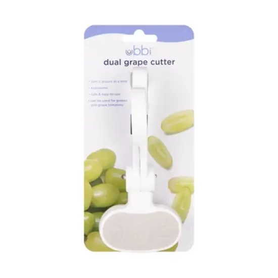 Ubbi 2pc Grape Cutter - White image {4}