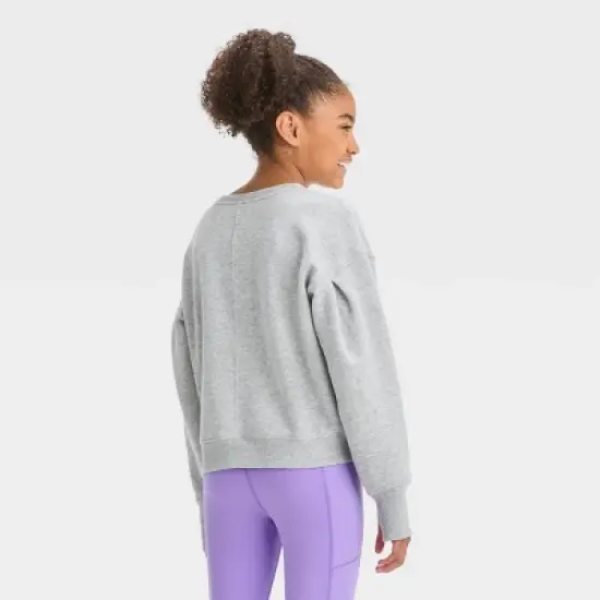 Girls' Fleece Pullover Sweatshirt - All in Motion&trade; image {1}