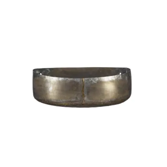 Evergreen Set of 3 Wall Metal Planter- 12 x 4 x 5, 10 x 10 x 10, 11 x 11 x 11 Inches Fade and Weather Resistant Outdoor Decor image {3}