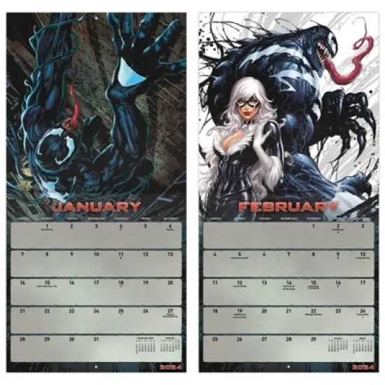 Trends International Inc. 2023-24 Wall Calendar 12"x12" Marvel Venom image {5}