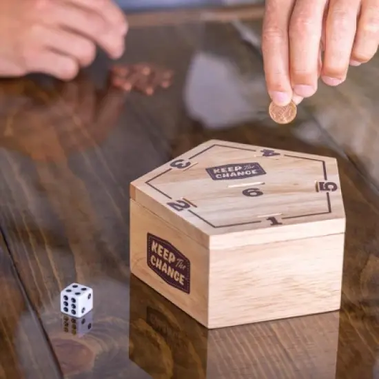 GoSports Keep the Change Tabletop Coin Drop Dice Game Set image {2}