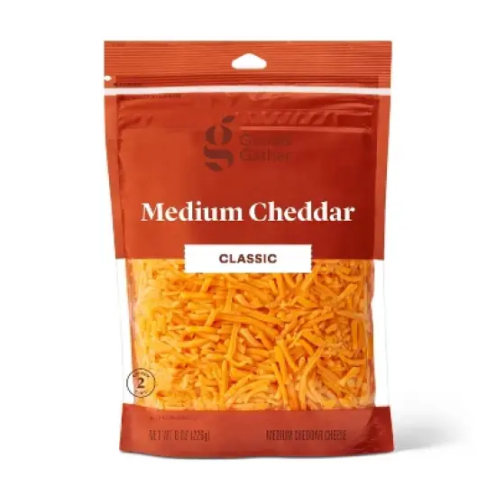 Shredded Medium Cheddar Cheese - 8oz - Good & Gather&trade; image {3}