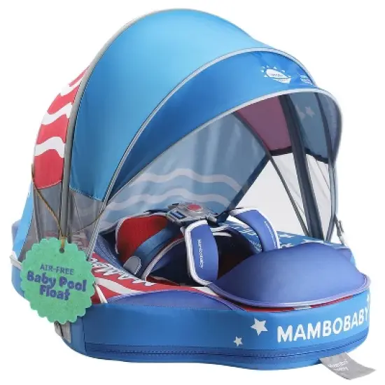 Mambobaby Sunny Navigator Baby Pool Float with Canopy image {9}