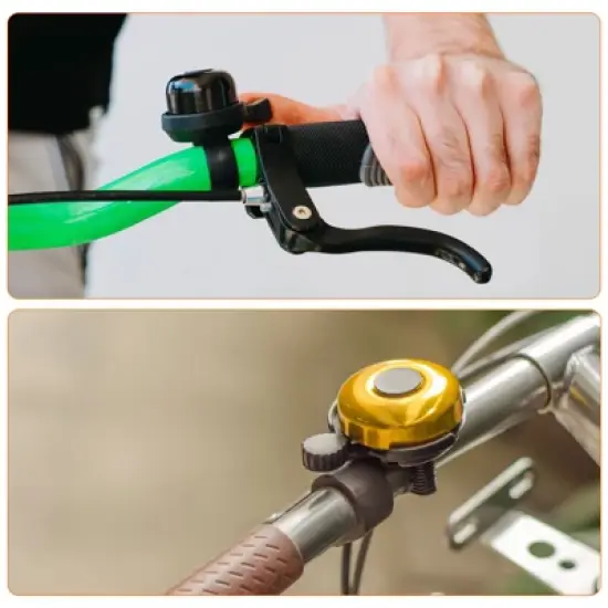 Unique Bargains Aluminum Loud Clear Sound Classic Scooters Bicycle Bells 2.3" image {4}