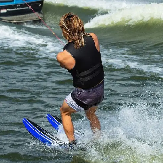 O'Brien Watersports Comfortable Traditional Men's Lightweight Breathable Safety Life Jacket Vest, Black, Size Medium image {4}