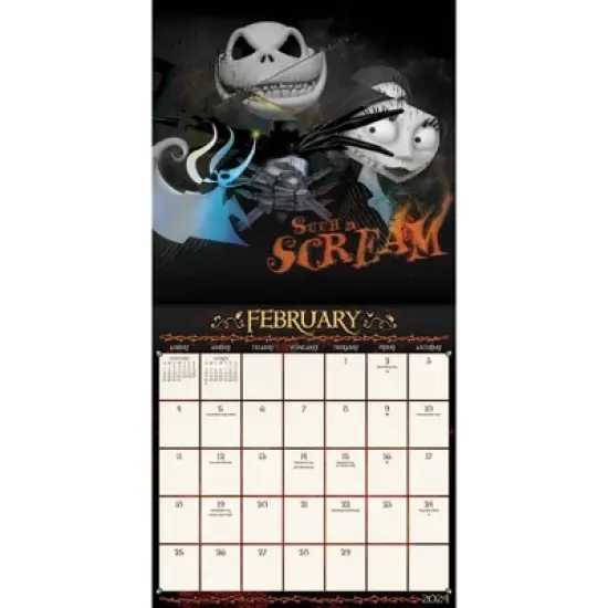 Trends International Inc. 2023-24 Wall Calendar 12"x12" Disney The Nightmare Before Christmas image {2}