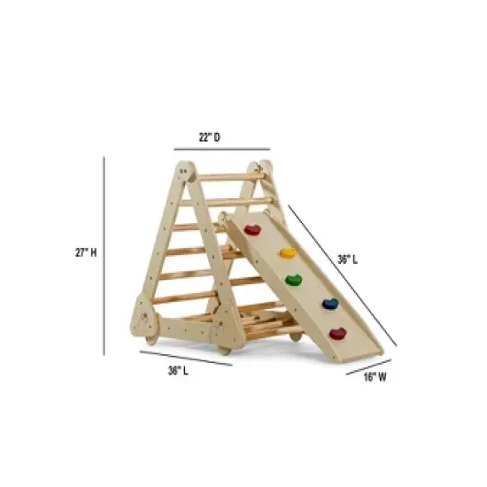 Avenlur Vicus Climbing Frame with Ramp, Folds into Multiple Shapes image {2}