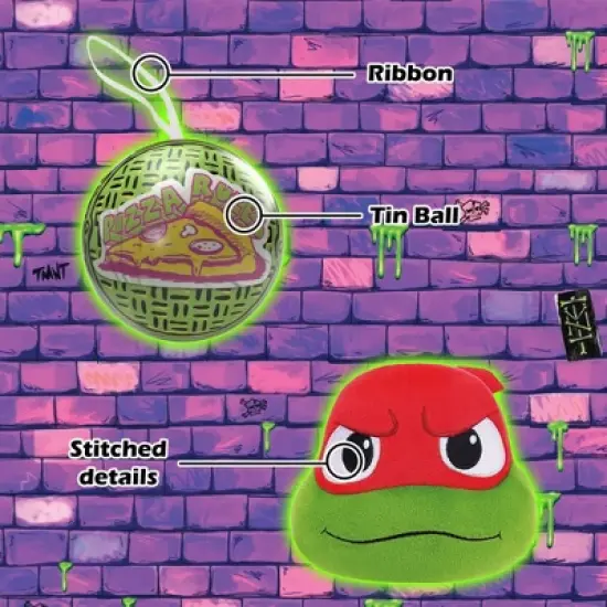 Teenage Mutant Ninja Turtles MiraBall, 3-in-1 Surprise, Blind Box Toys for Kids - Collectable Characters - Metal Ball, Plush, Stickers, White Ribbon image {7}