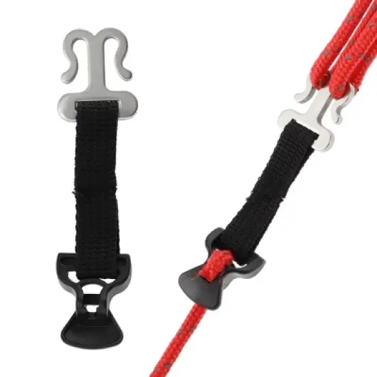 Unique Bargains Portable Tent Fixed Buckle Black 1 Pc image {2}