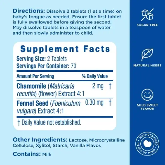 Mommy's Bliss Little Gums Soothing Oral Tablets - 140ct image {4}