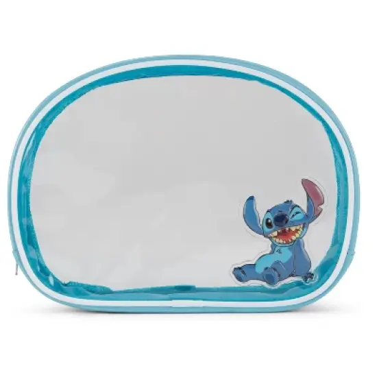 Lilo and Stitch 3 PC Cosmetic Case Set - Clear Blue image {4}