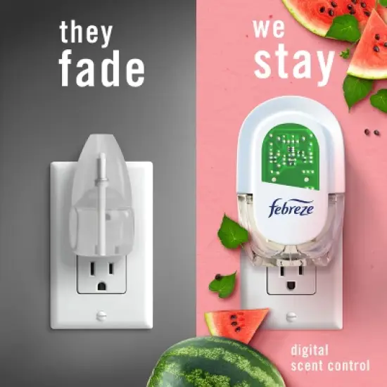 Febreze Plug Triple Refill Air Freshener Sweet Watermelon Vine - 3ct image {4}