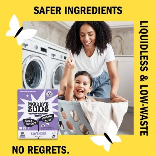 Molly's Suds Laundry Detergent Sheets - Lavender - 70 Loads image {3}