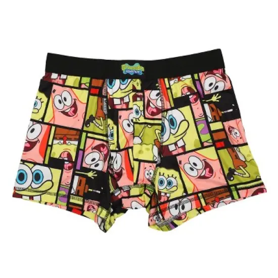 Men's Adult SpongeBob SquarePants Boxer Brief Underwear 3-Pack - Bikini Bottom Comfort image {3}