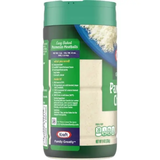 Kraft 100% Grated Parmesan Cheese 8oz image {6}