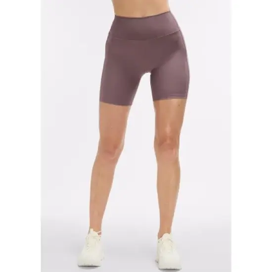 Peloton Women's Cadent High Rise Pocket Bike Short 7", Sparrow image {5}
