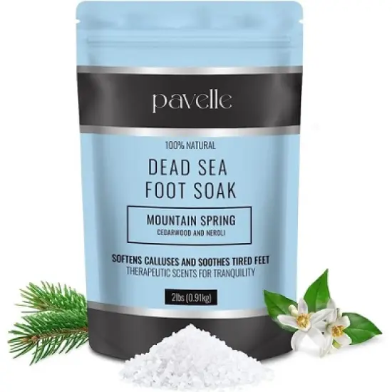 Pavelle Foot Soak Salts, Dead Sea Bath Salts - 2 Lbs. (32 oz) image {7}