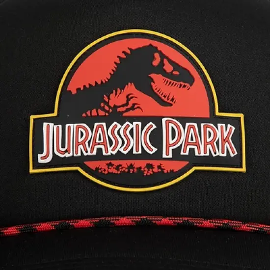Jurassic Park Logo Black Trucker Hat image {4}