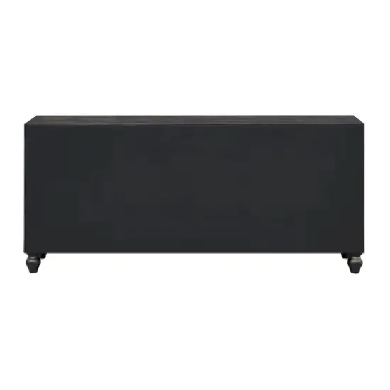 Desire Mid-Century Modern 6 Drawer Storage Credenza/Sideboard Weathered Black - Treasure Trove image {3}