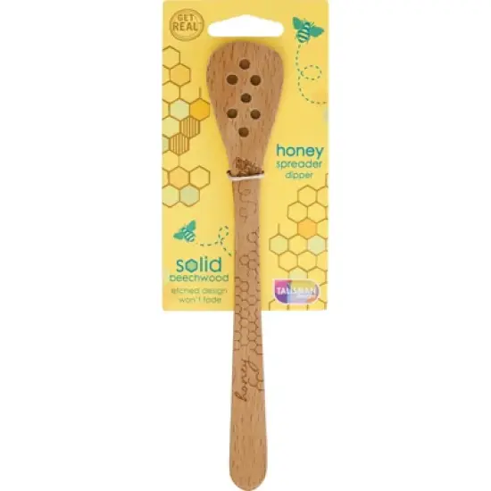 Talisman Designs Beechwood Honey Spreader & Dipper, Honey Bee Collection image {3}