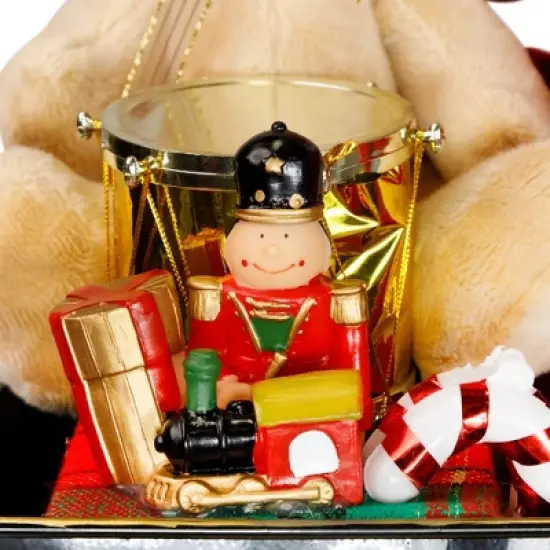 Northlight Animated and Musical Santa Driving Vintage Car Christmas Decoration - 31" image {4}