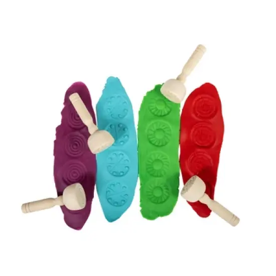 READY 2 LEARN&trade; Wooden Dough Stampers - Set of 4 image {6}